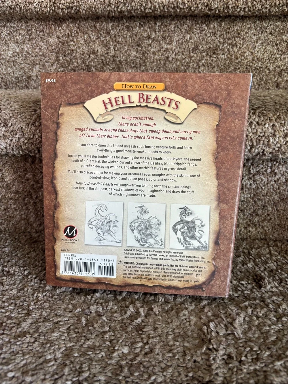 How to Draw Hell Beasts Art Kit - Brown Cover